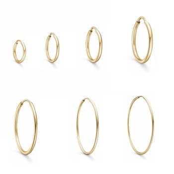 Smuk 8 kt. Guld creol i 10-50 mm. fra Støvring Design